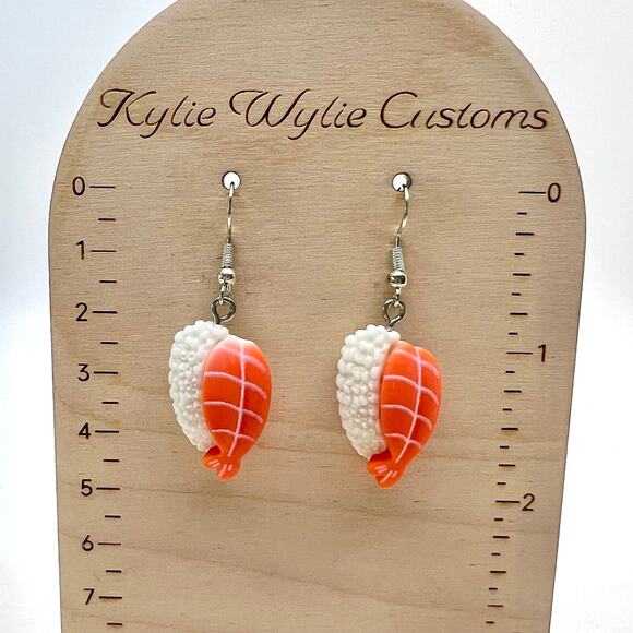 Sushi Earrings - Asian Inspired Earrings - Fish Earrings - Rice Accessories - Picture 8 of 8